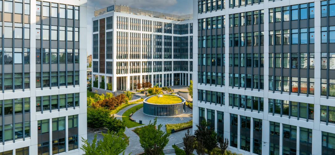 Business Garden Bucharest — современный офисный комплекс в районе Orhideea–Grozăvești, где разместилась компания Arcadis