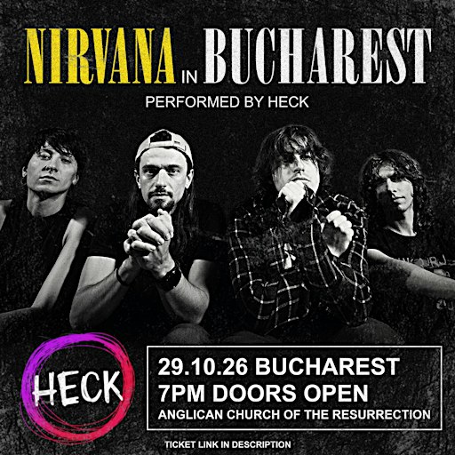 Плакат события Nirvana in a Church в англиканской церкви Бухареста на Хэллоуин 2026