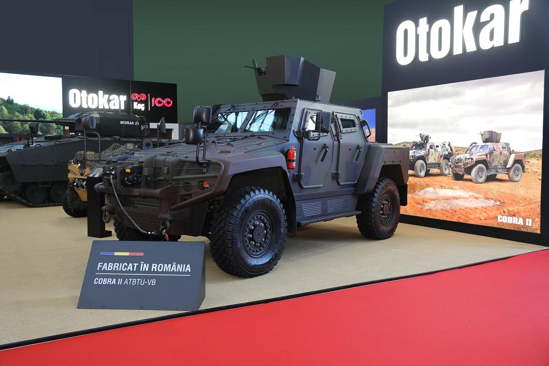 Первый Cobra II, собранный в Румынии, на выставке Black Sea Defense & Aerospace 2026 в Бухаресте