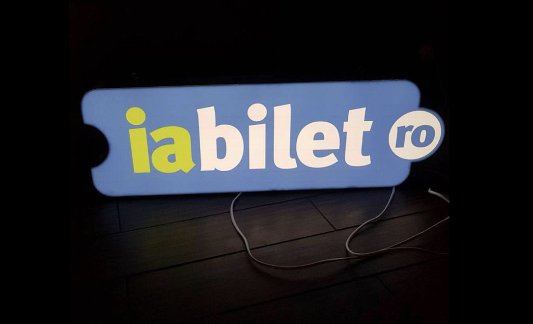 Логотип платформи iaBilet — сервис продажи билетов на концерты и фестивали в Бухаресте и Румынии