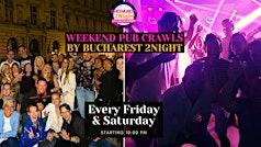 Weekend Pub Crawls Бухарест: група людей у барі, вечірка та танці